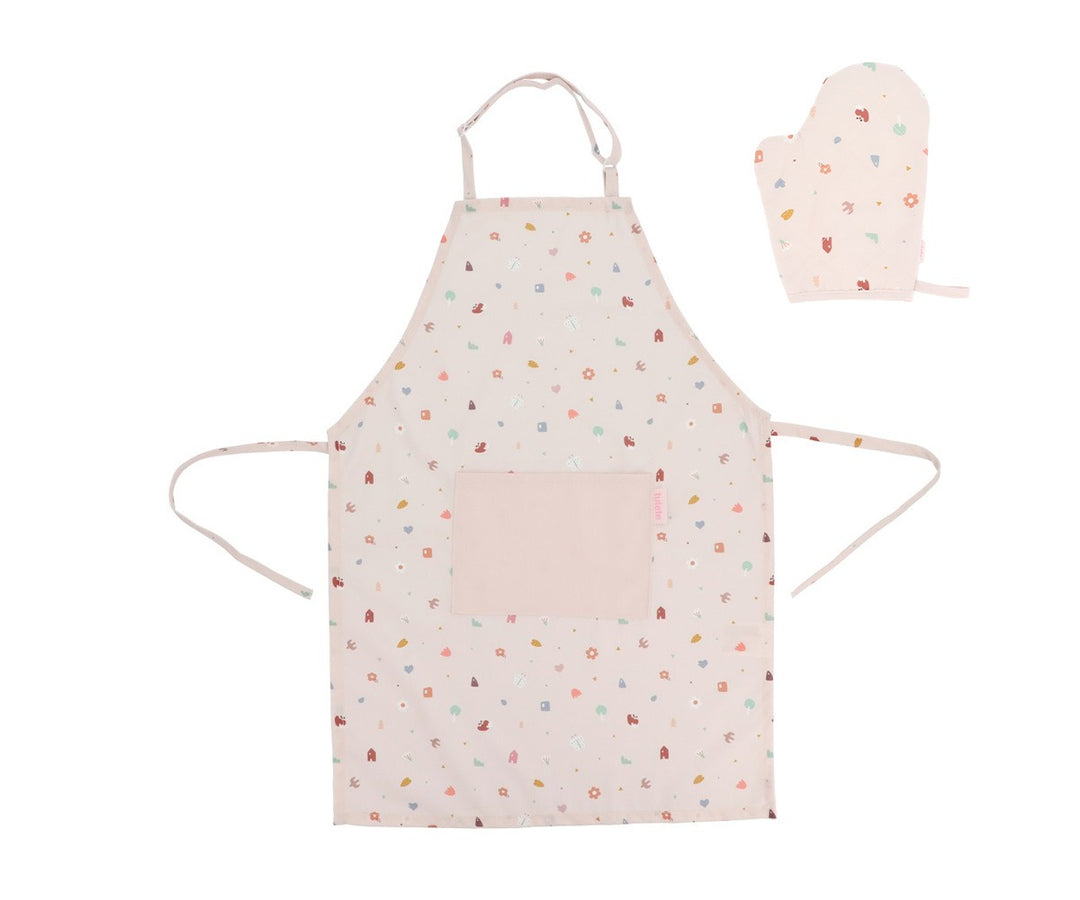 Tutete - Apron and Oven Mitt Set - Geometric Nature - Mabel & Fox