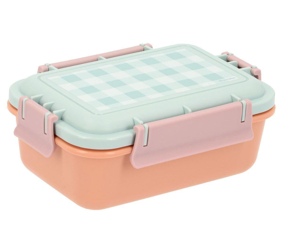 Tutete - Bento Lunch Box - Apricot Check - Mabel & Fox