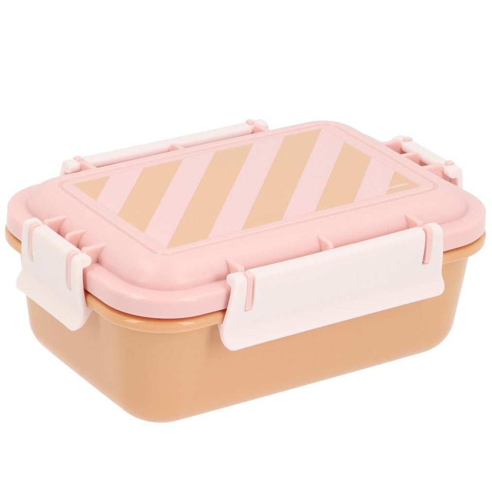 Tutete - Bento Lunch Box - Pink Stripes - Mabel & Fox