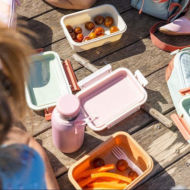 Tutete - Bento Lunch Box - Pink Stripes - Mabel & Fox