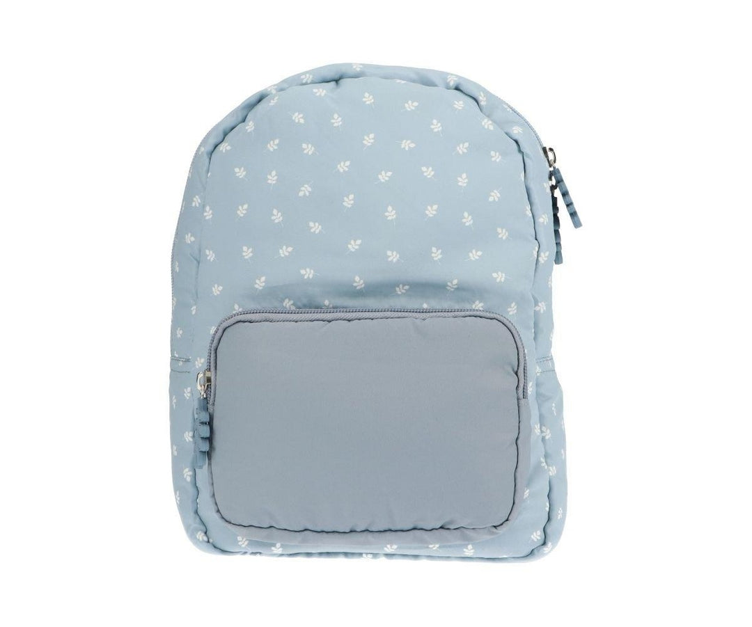 Tutete - Children's Padded Backpack - Leaves Blue - Mabel & Fox