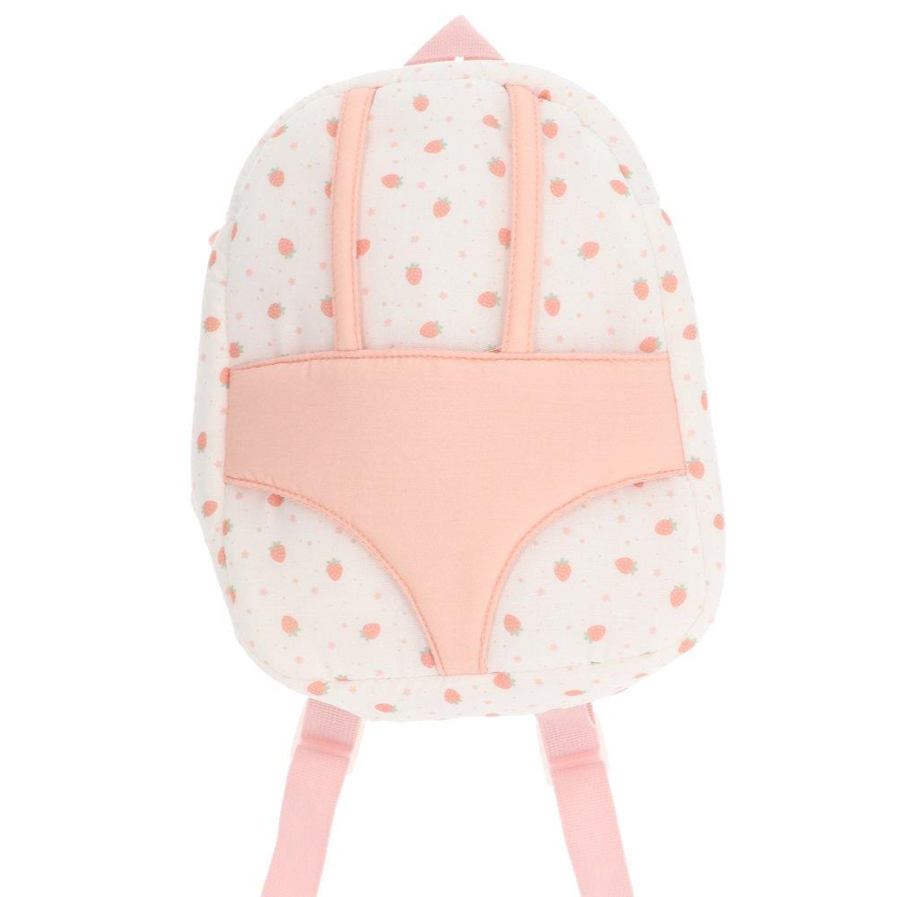 Tutete - Doll Backpack - White Strawberries - Mabel & Fox
