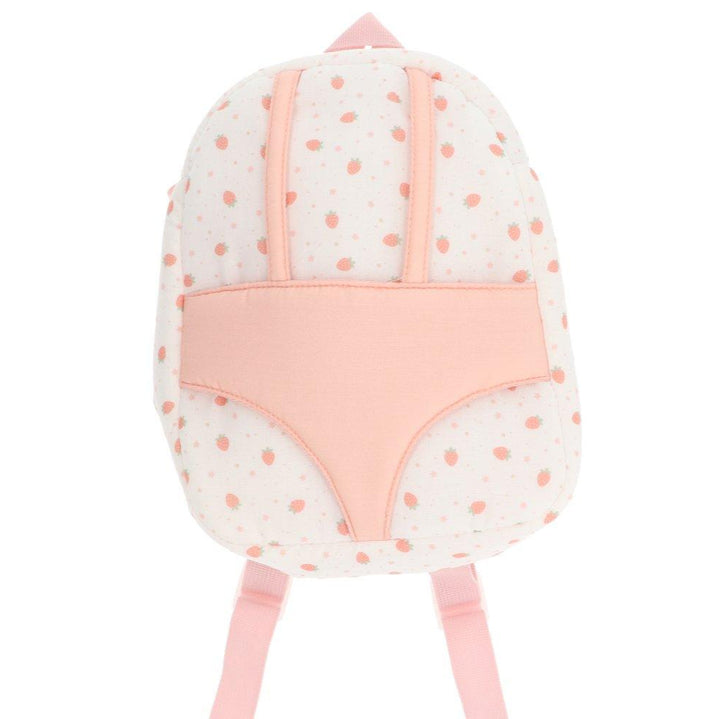 Tutete - Doll Backpack - White Strawberries - Mabel & Fox