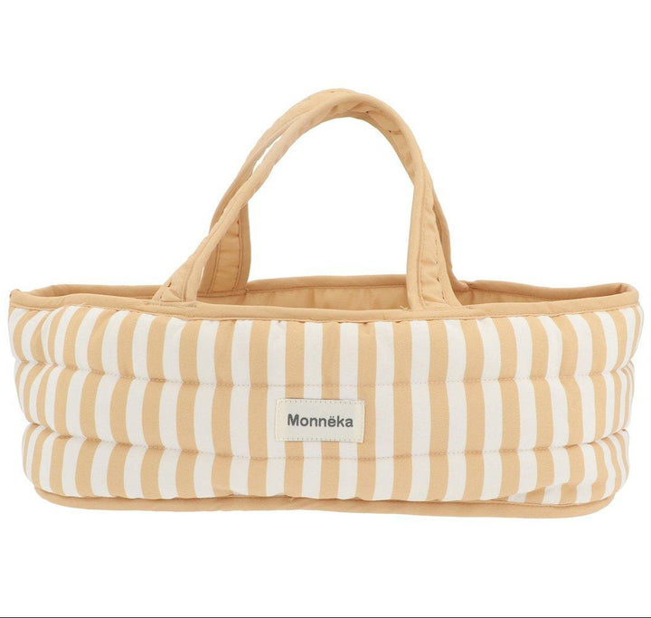 Tutete - Doll Carrier Basket - Caramel Stripes - Mabel & Fox