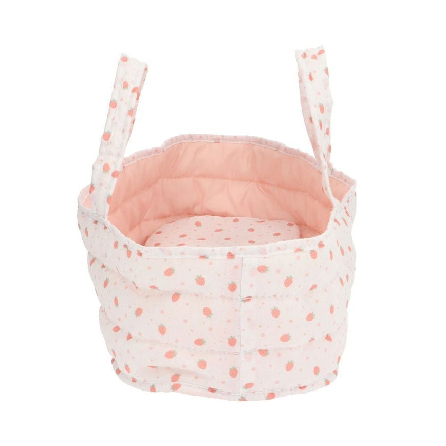 Tutete - Doll Carrier - White Strawberries - Mabel & Fox