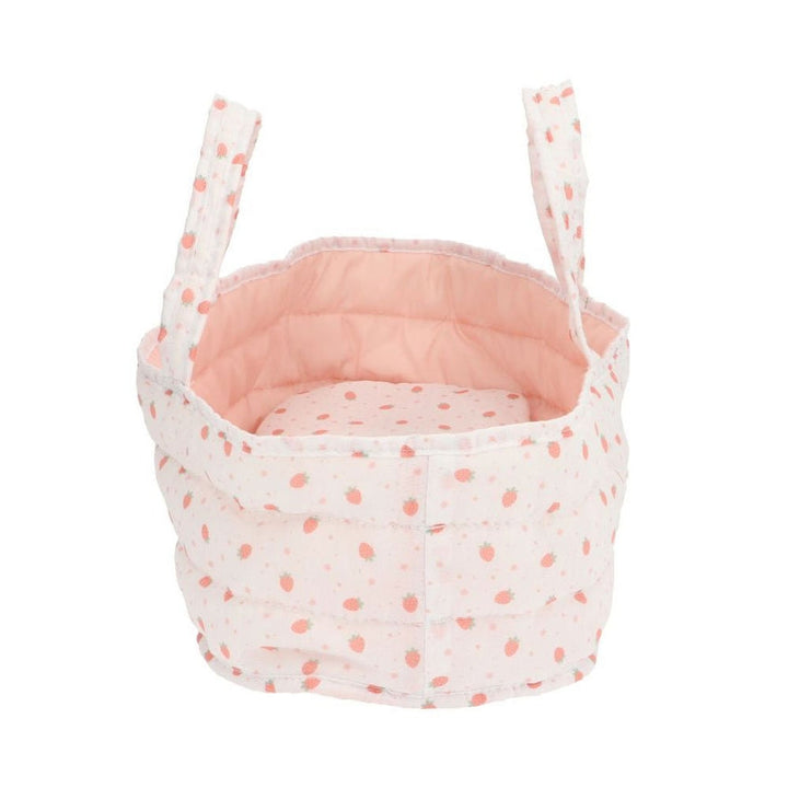 Tutete - Doll Carrier - White Strawberries - Mabel & Fox