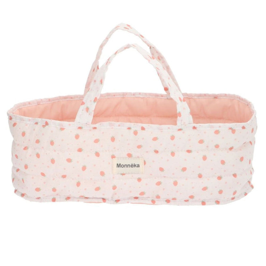 Tutete - Doll Carrier - White Strawberries - Mabel & Fox