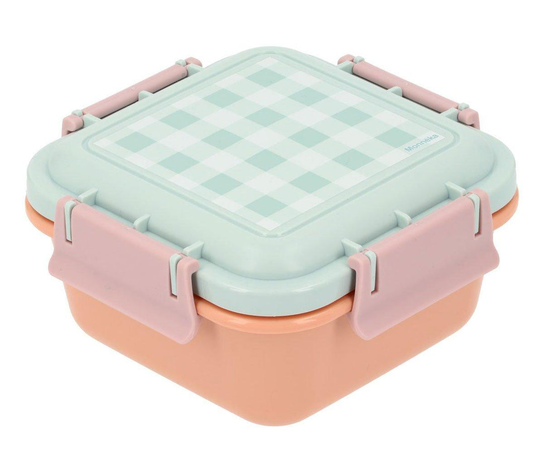 Tutete - Large Lunch Box - Apricot Check - Mabel & Fox