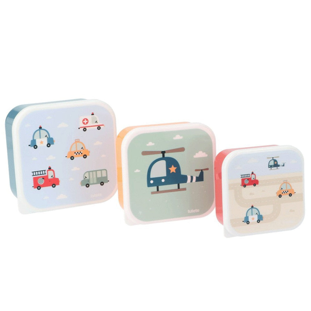 Tutete - Lunch Box Set - City Cars (3 Pack) - Mabel & Fox