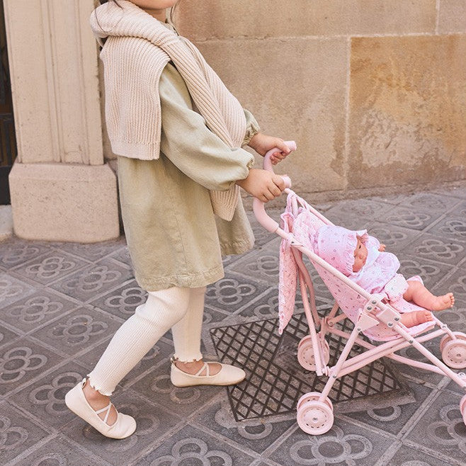 Tutete – Monnëka Doll Stroller – Flowers - Mabel & Fox