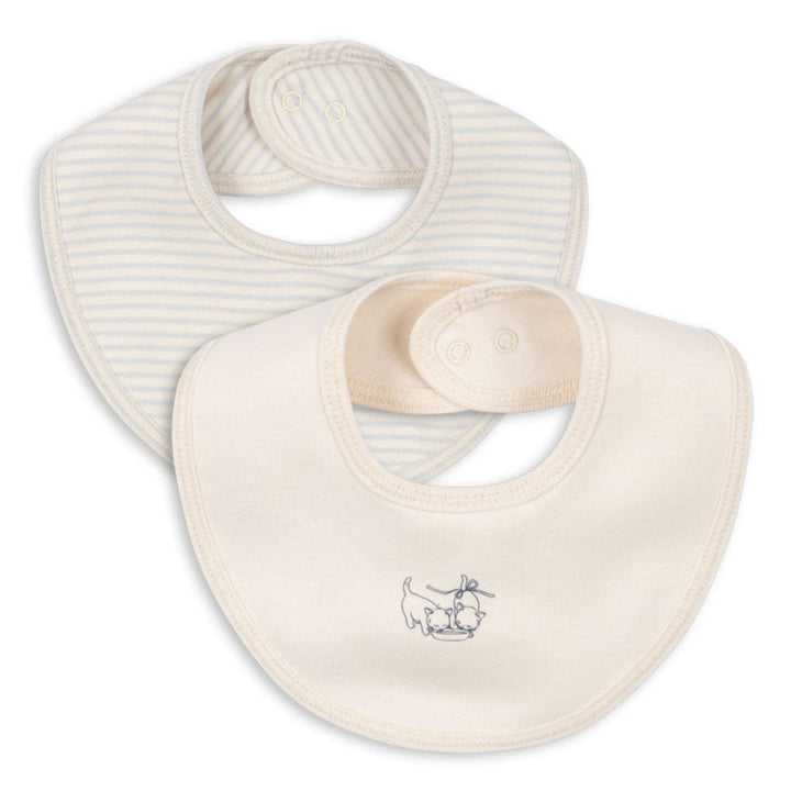 Konges Slojd - Fanga Fontana - Fio - Bib Stripe - Blue Mix (2 Pack)