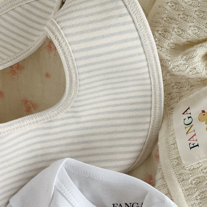Konges Slojd - Fanga Fontana - Fio - Bib Stripe - Blue Mix (2 Pack)