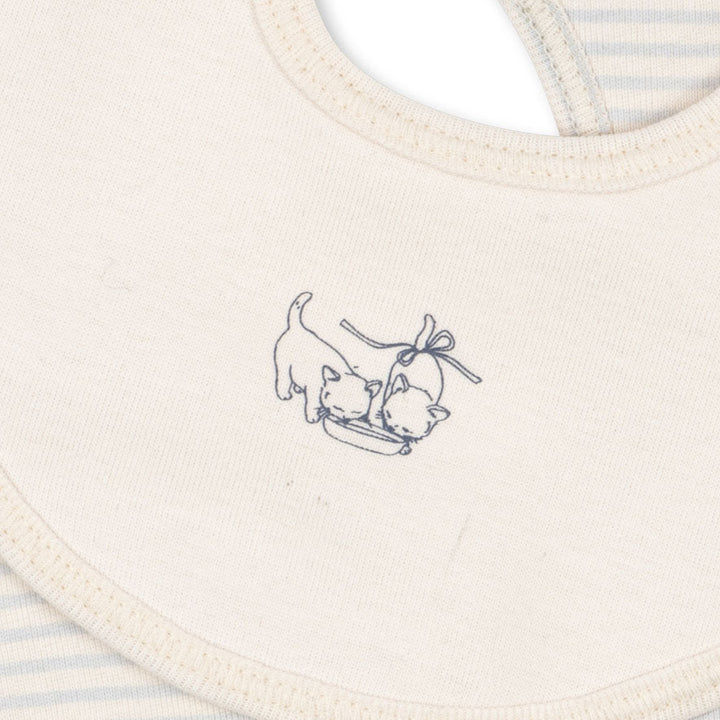 Konges Slojd - Fanga Fontana - Fio - Bib Stripe - Blue Mix (2 Pack)