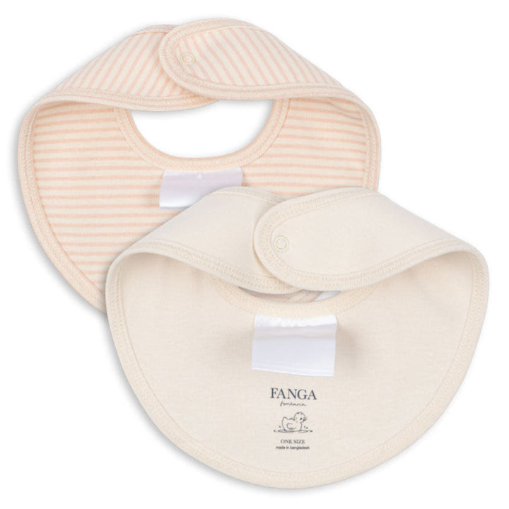 Konges Slojd - Fanga Fontana -Fio - Bib Stripe - Blush Mix (2 Pack) - Mabel & Fox