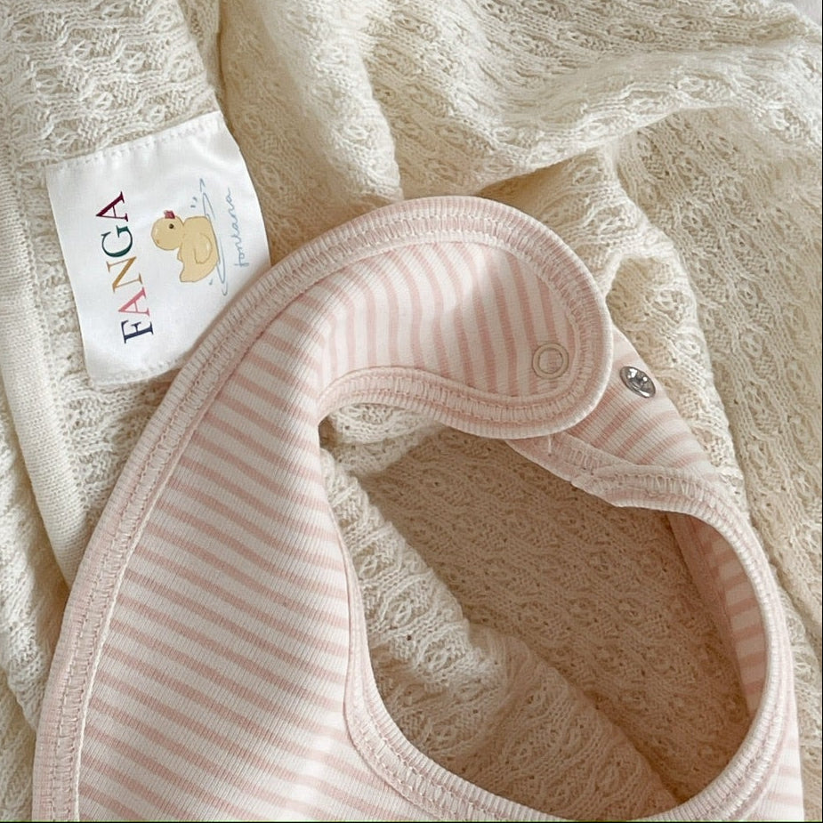 Konges Slojd - Fanga Fontana -Fio - Bib Stripe - Blush Mix (2 Pack) - Mabel & Fox