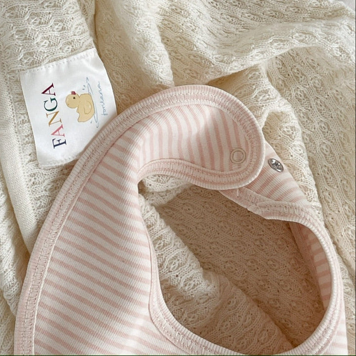 Konges Slojd - Fanga Fontana -Fio - Bib Stripe - Blush Mix (2 Pack) - Mabel & Fox
