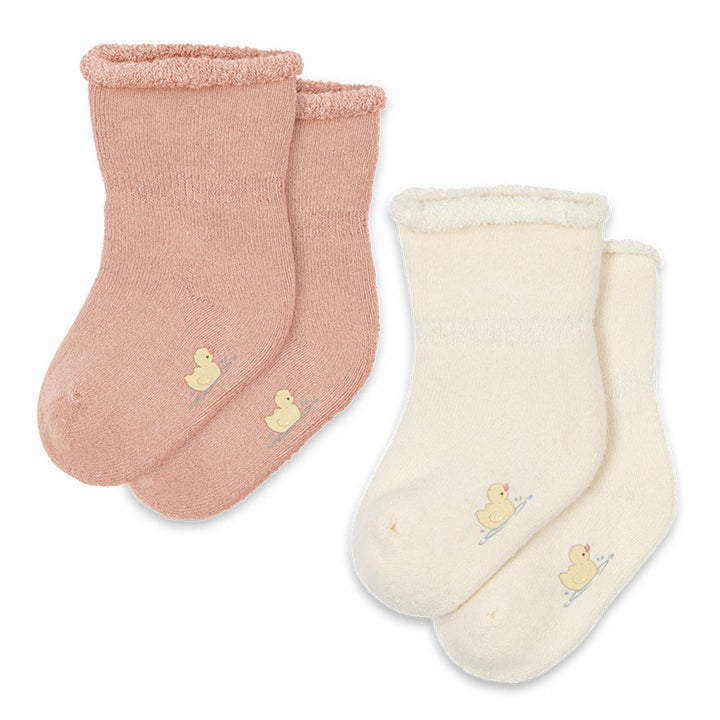 Konges Slojd - Fanga Fontana - Vicino - Terry Socks - Cameo Rose - (2 Pack)