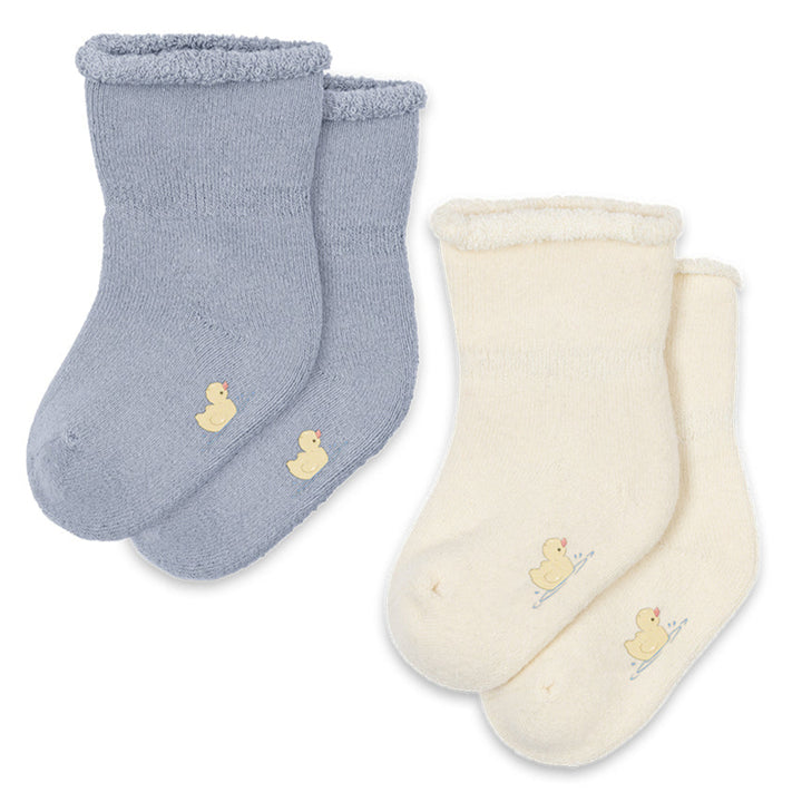 Konges Slojd - Fanga Fontana - Vicino - Terry Socks - Gray Dawn - (2 Pack)