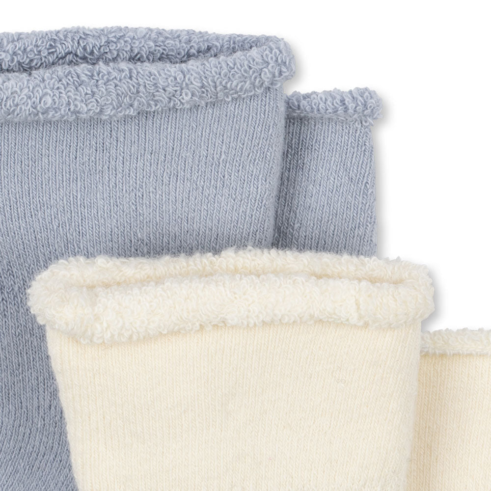 Konges Slojd - Fanga Fontana - Vicino - Terry Socks - Gray Dawn - (2 Pack)