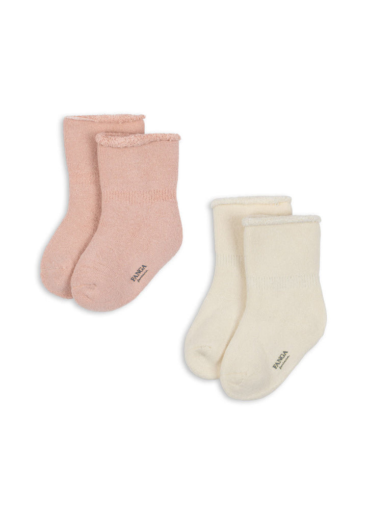 Konges Slojd - Fanga Fontana - Vicino - Terry Socks - Cameo Rose - (2 Pack) - Mabel & Fox