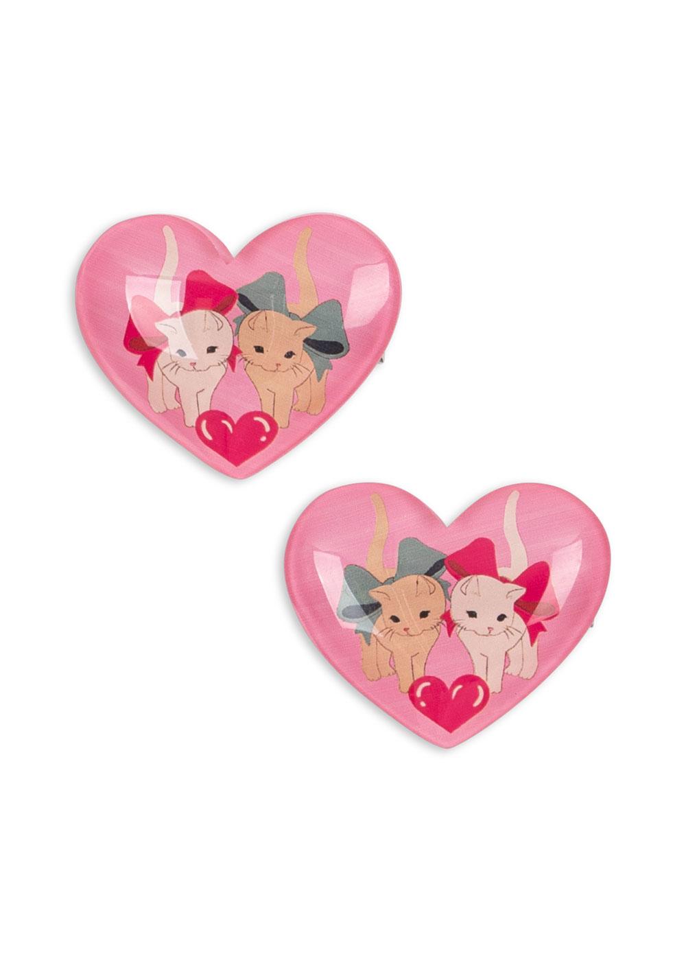 Konges Slojd -  Hair Clip - Vilma - Bow Kitty ( 2 Pack)