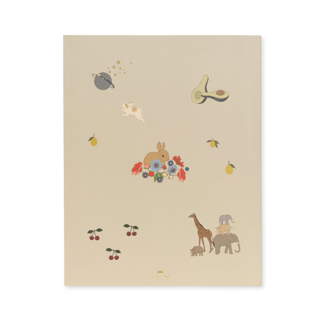 Konges Slojd - Activity Book With Colour Pencils - Off White