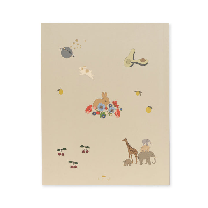 Konges Slojd - Activity Book With Colour Pencils - Off White