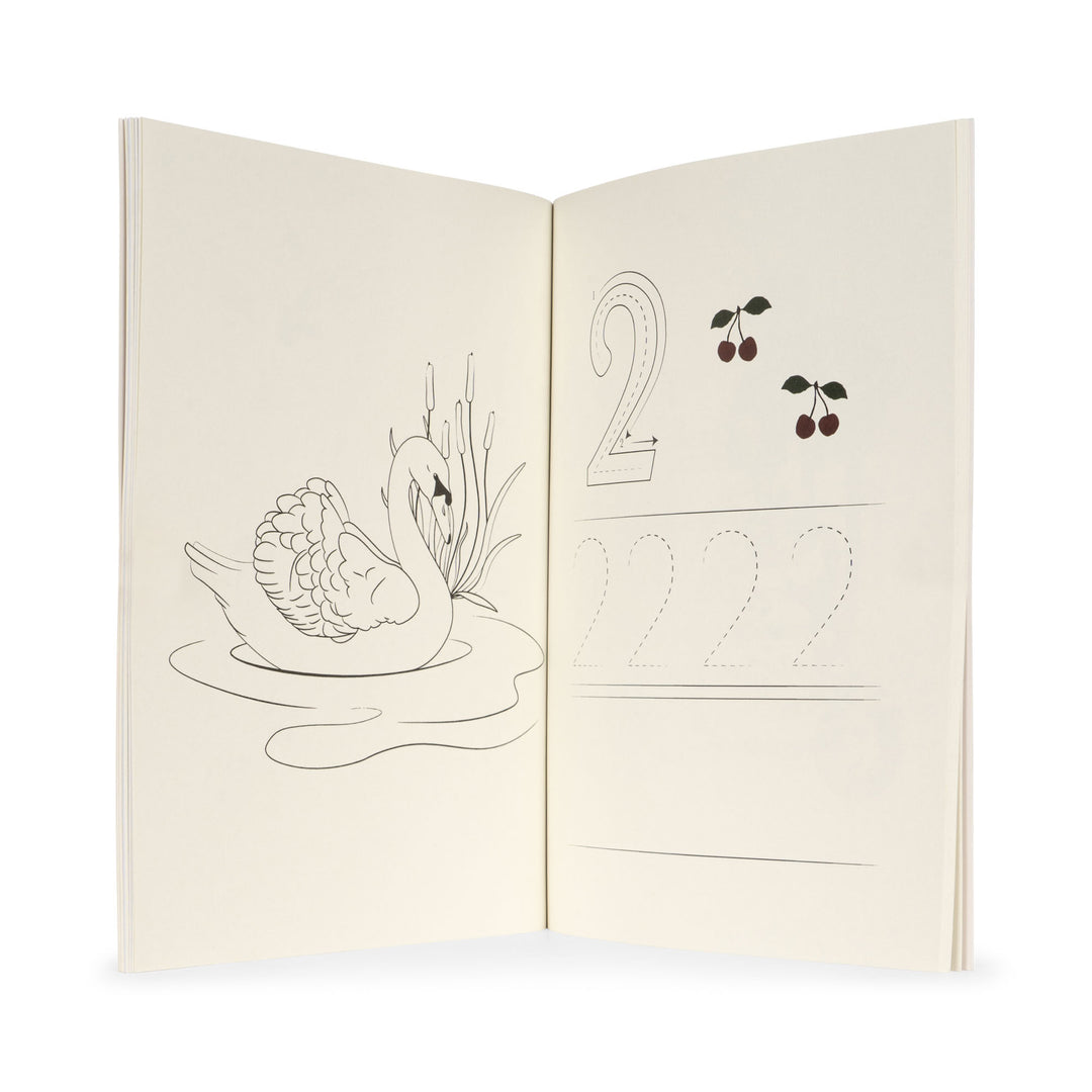 Konges Slojd - Activity Book With Colour Pencils - Off White