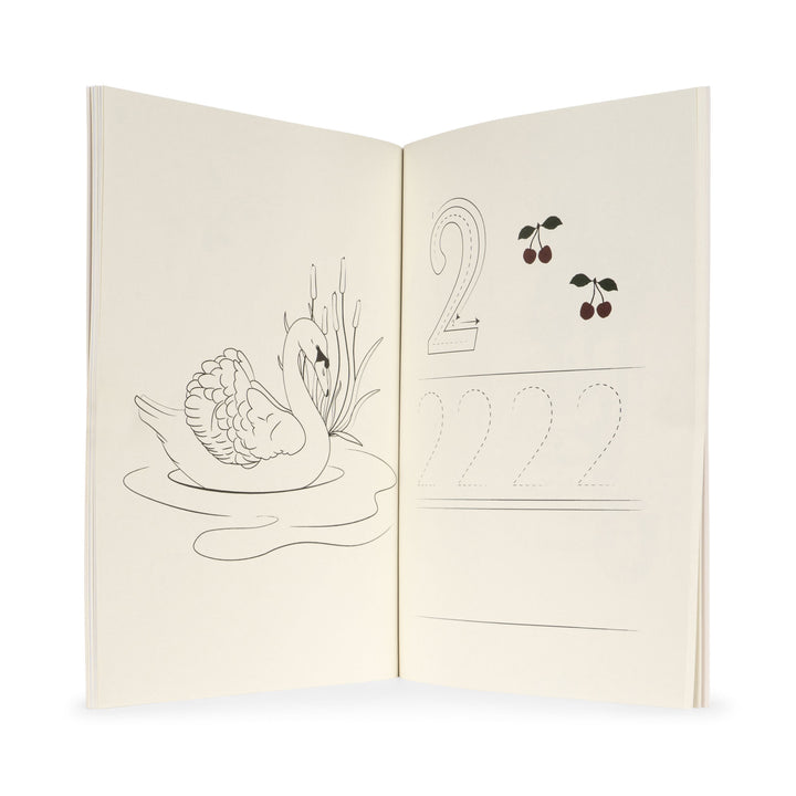 Konges Slojd - Activity Book With Colour Pencils - Off White