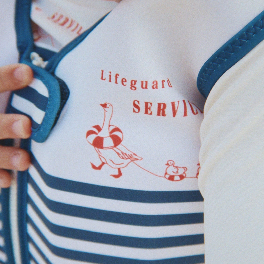 Konges Slojd – Ellis Swim Vest – Marin Stripe - Mabel & Fox