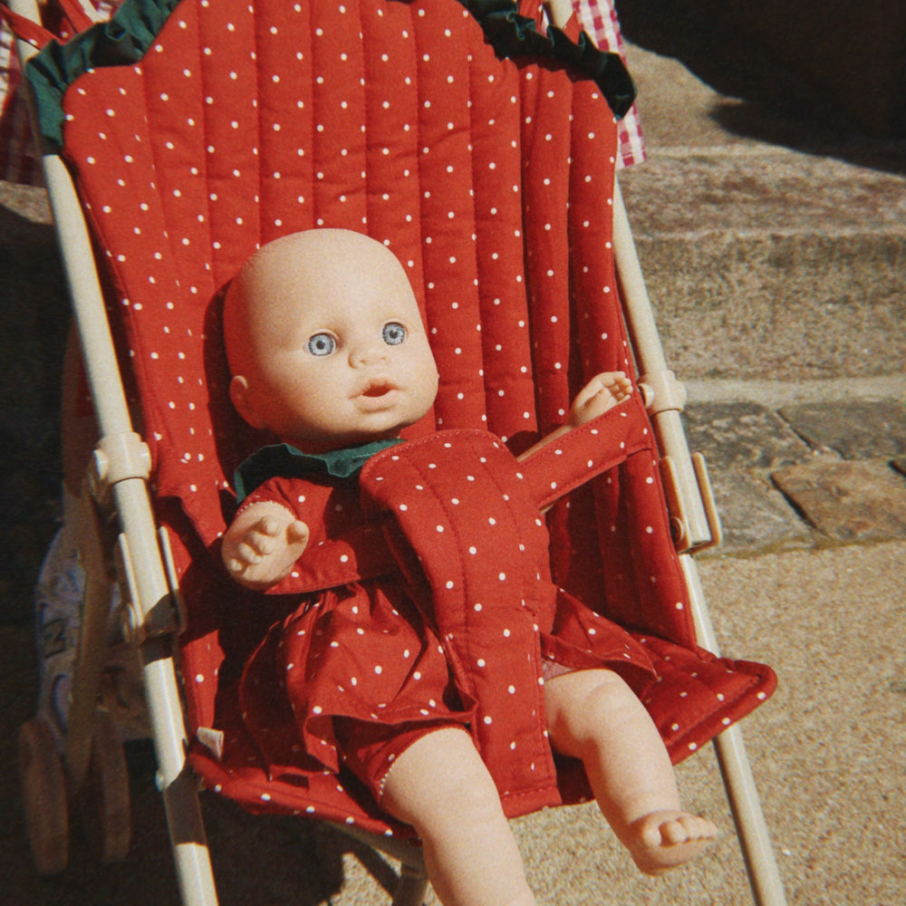 Konges Slojd - Fraise Doll Stroller - Fraise Dot - Mabel & Fox