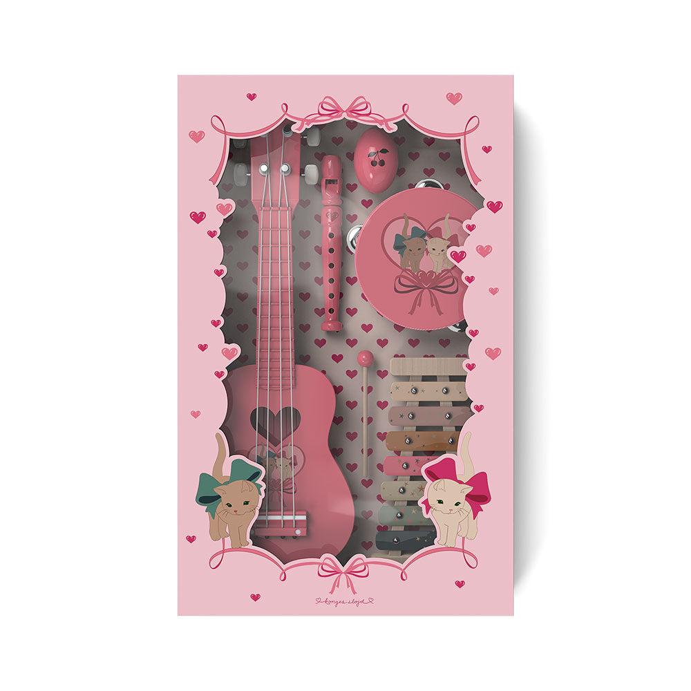 Konges Slojd - All I Wish For - Music Set - Bow Kitty Pink - Mabel & Fox