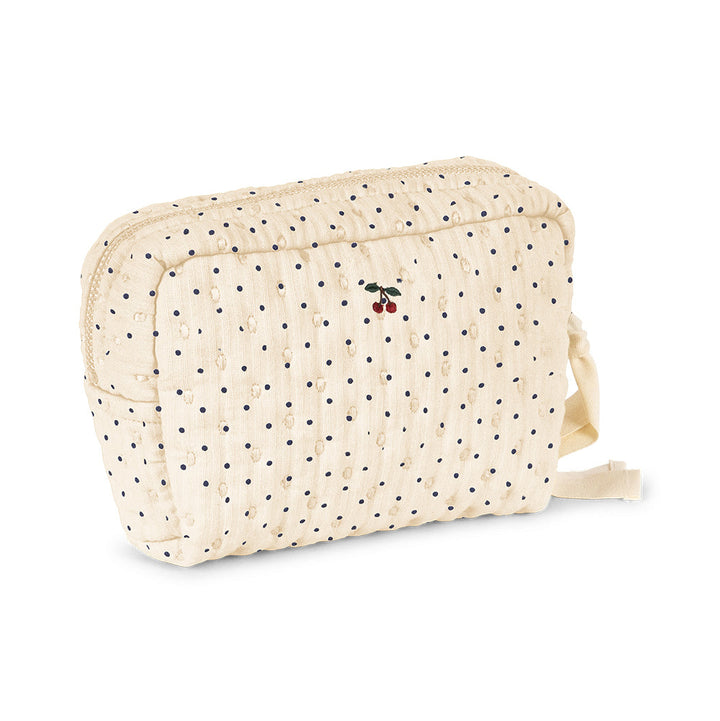 Konges Slojd – Seersucker Big Toiletry Bag – Estate Dot - Mabel & Fox