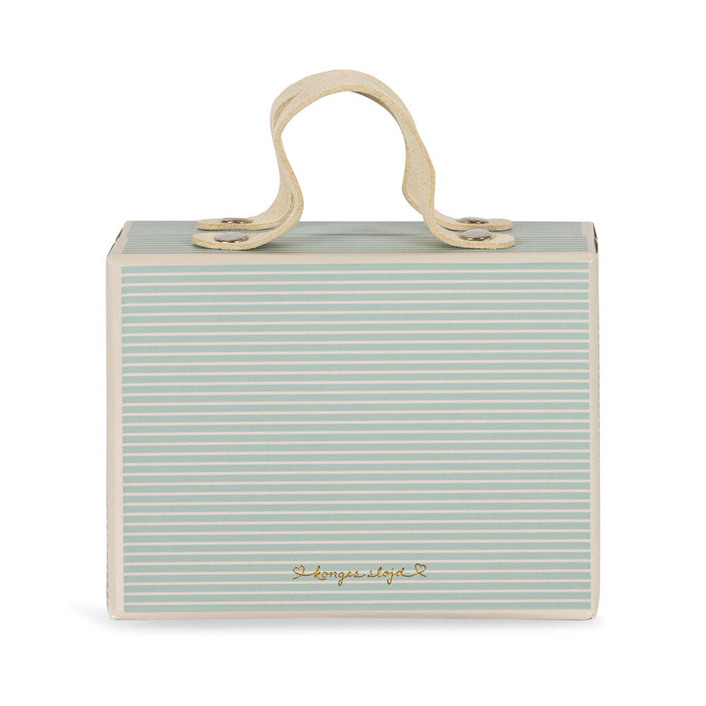 Konges Slojd – Tiny Teddy Travel – Blue Stripe - Mabel & Fox