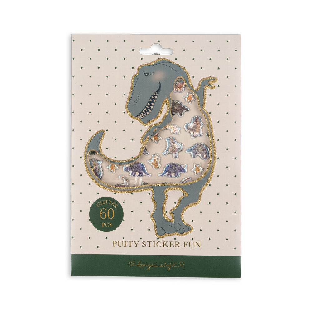 Konges Slojd – Puffy Stickers – Dino - Mabel & Fox