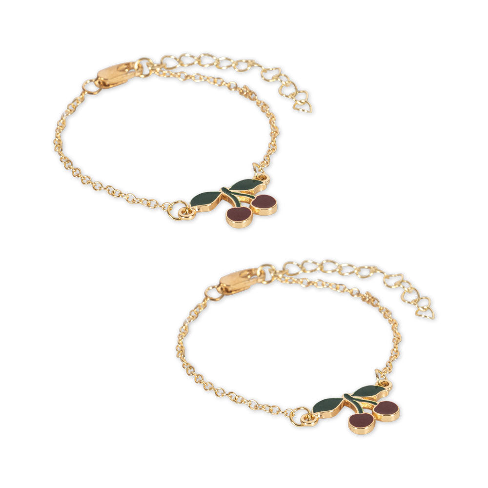 Konges Slojd – Cherry Bestie Bracelets (2 Pack) - Mabel & Fox