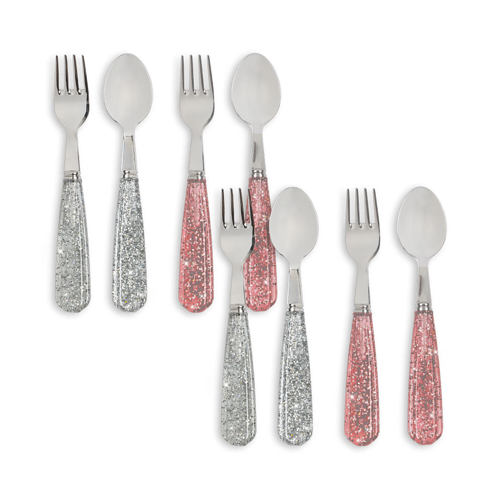 Konges Slojd - Cutlery Set – 8 Pack Sparkly Cutlery