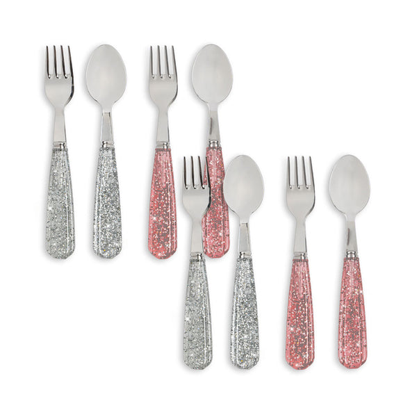 Konges Slojd - Cutlery Set – 8 Pack Sparkly Cutlery