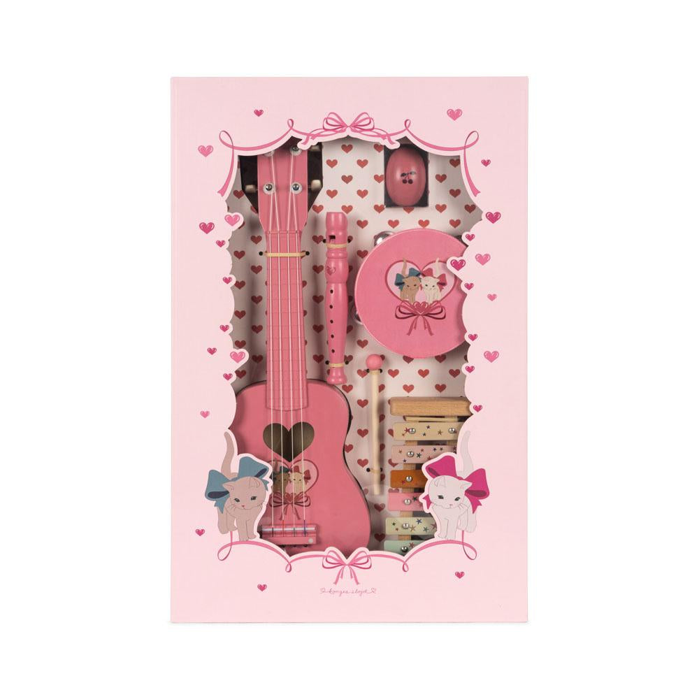 Konges Slojd - Musical Instrument Gift Set - All I Wish For - Bow Kitty