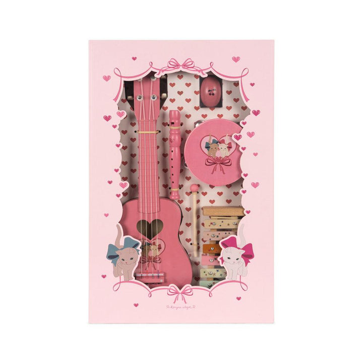 Konges Slojd - Musical Instrument Gift Set - All I Wish For - Bow Kitty