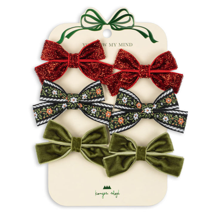 Konges Slojd - Micki Bow Hair Clips (6 Pack)