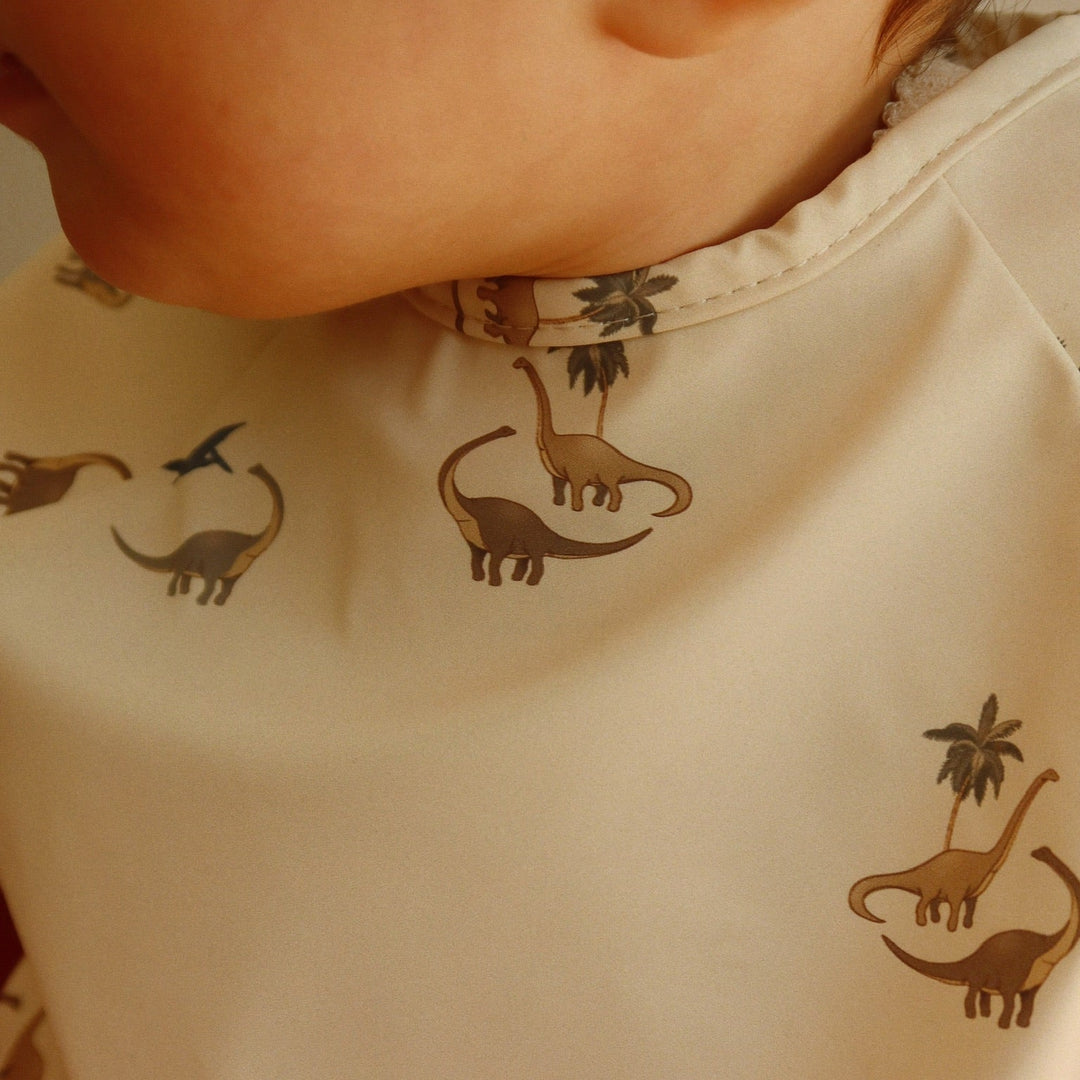 Konges Slojd - Dinner Bib With Sleeves - Kubi/Rain Forest (2 Pack) - Mabel & Fox