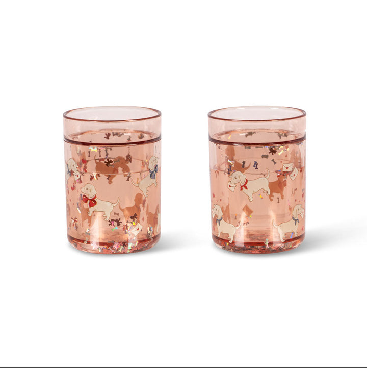 Konges Slojd – Glitter Cup – Woof Letter Rose (2 Pack) - Mabel & Fox