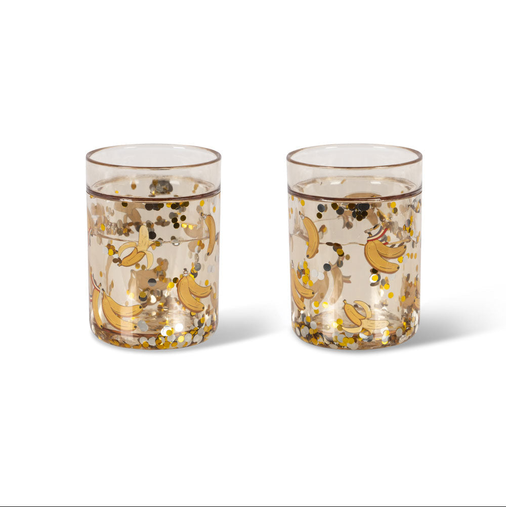 Konges Slojd – Glitter Cup – Let's Go Bananas (2 Pack) - Mabel & Fox