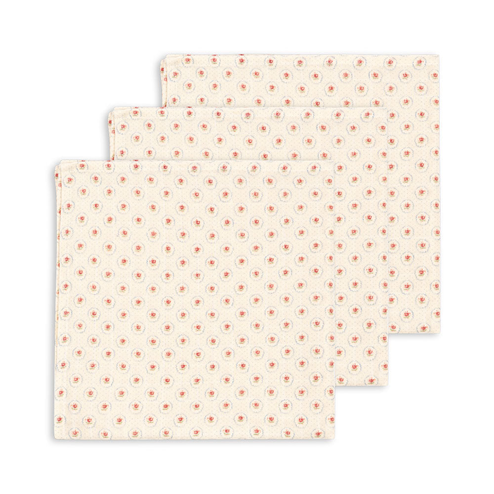 Konges Slojd - Muslin Cloths - GOTS - Mirage (3 Pack) - Mabel & Fox