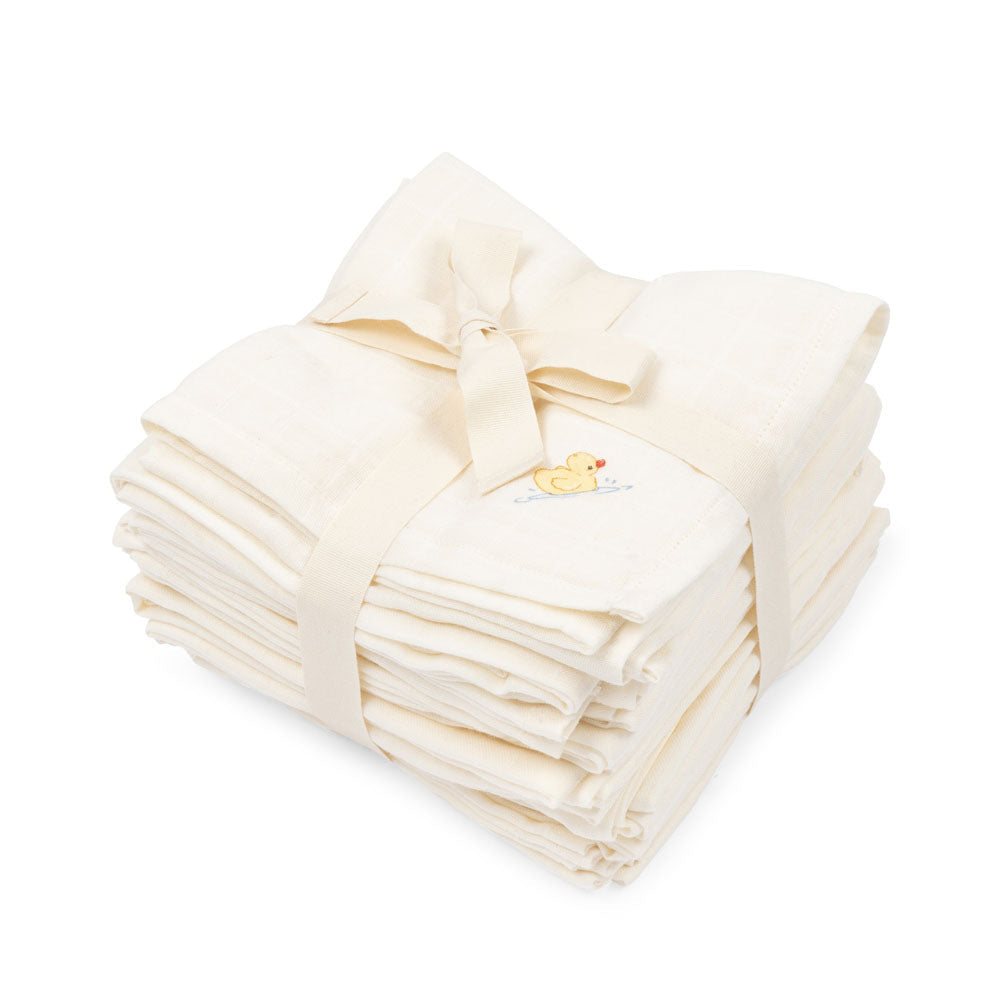 Konges Slojd - Fanga Fontana - Nuvoli - Muslin Cloth - Antique White (10 Pack)