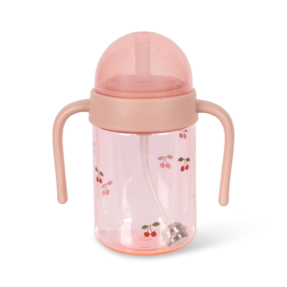 Konges Slojd – Bottle with Handle – Cherry Blush - Mabel & Fox