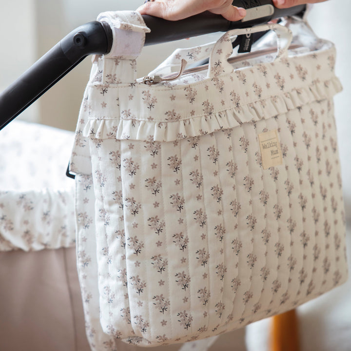 Walking Mum - Changing Bag - Botton Flowers - Mabel & Fox