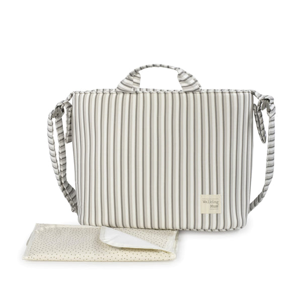Walking Mum - Changing Bag - Botton Stripes - Mabel & Fox
