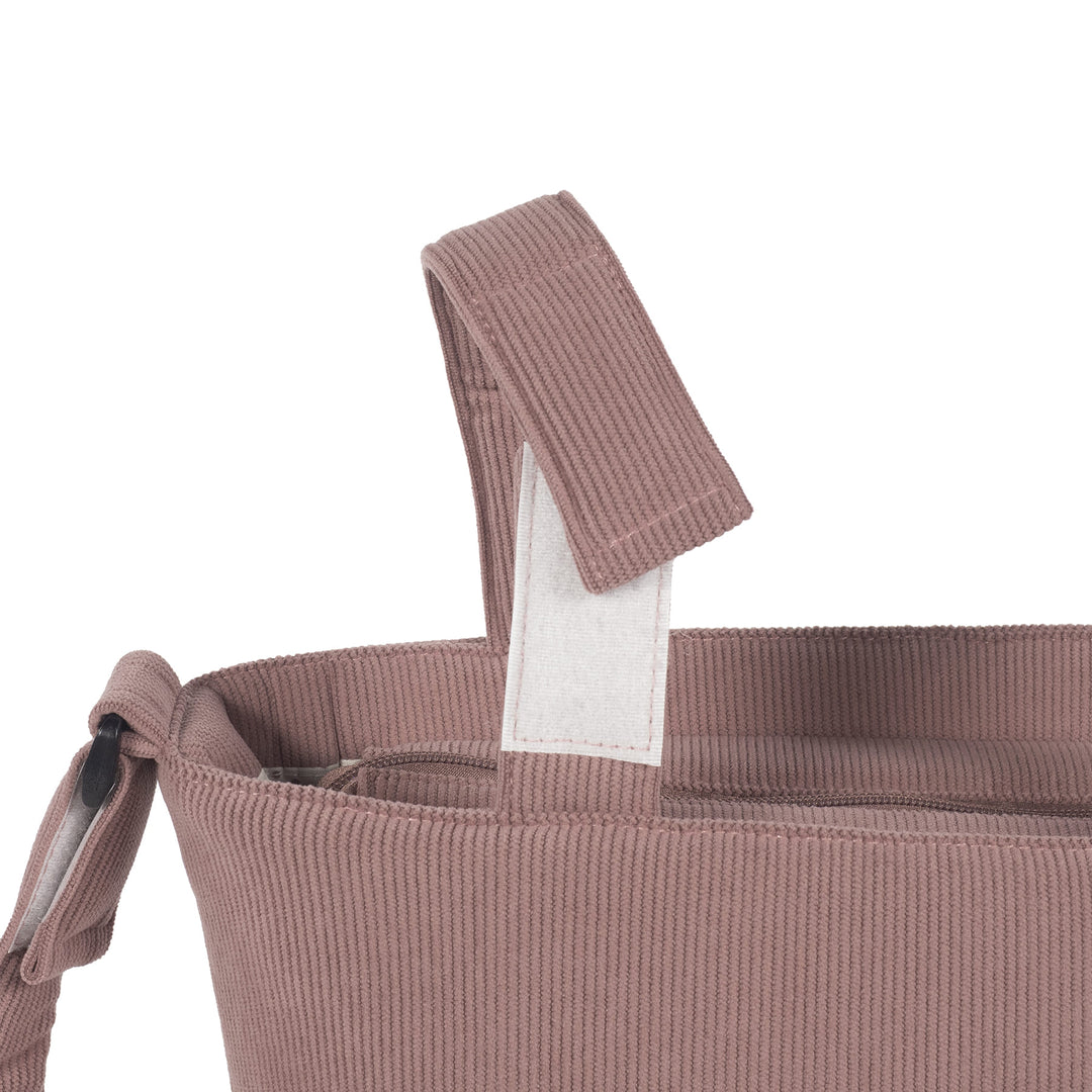 Walking Mum - Changing Bag - Corduroy Gala Cerise - Mabel & Fox